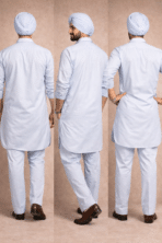 ice blue punjabi kurta pajama for men premium traditional wear australia