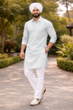 green Punjabi kurta pajama
