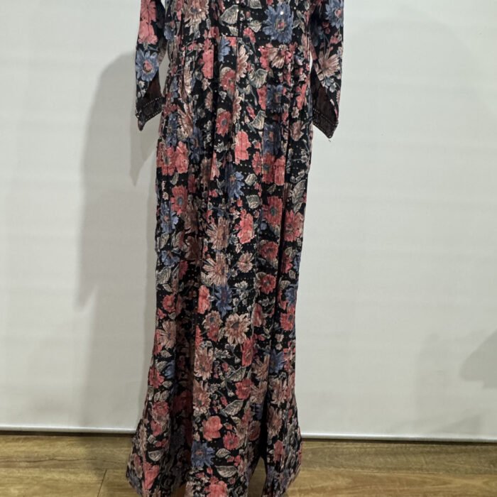 Reyon floral Anarkali dress for women full length maxi ethnic wear