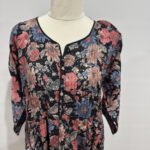 Elegant Reyon Floral Anarkali Dress for Women - Ethnic Wear