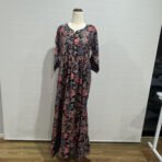 Reyon floral Anarkali dress for women full length maxi ethnic wear