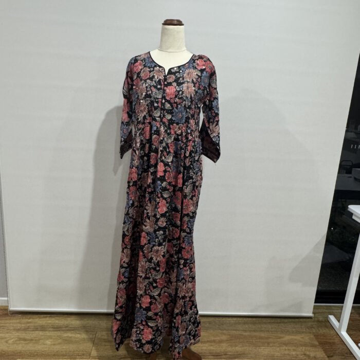 Reyon floral Anarkali dress for women full length maxi ethnic wear