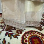 Ivory embroidered Anarkali suit set with dupatta – festive Indian wear Melbourne