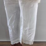 White Chikankari cotton kurta set with pants and dupatta by Punjabi Threads Melbourne