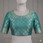 Designer blouse for Banarasi silk saree