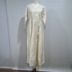 Cream chikankari Anarkali kurta set with embroidery by Punjabi Threads Melbourne