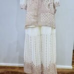 Pure Chinon embroidered palazzo pants