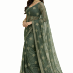 shimmer crush saree