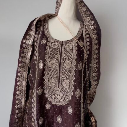 Wine Readymade Dress Australia by Punjabi Threads