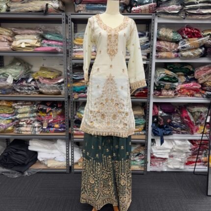 Designer Pakistani Sharara Suit - Punjabi Threads product image 1