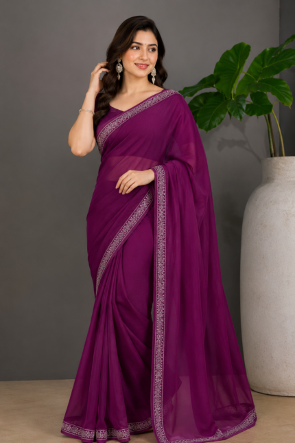 Georgette Fancy Saree Collection - Punjabi Threads product image 1