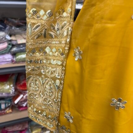 Mustard Party Wear Gharara Suit - Punjabi Threads product image 2