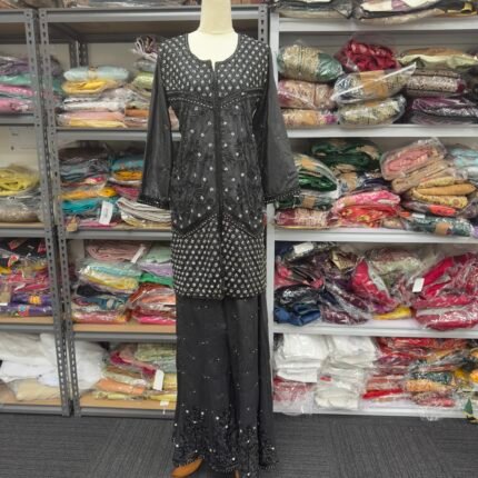 Black Diamond Handcrafted Suit Set - Punjabi Threads product image 1