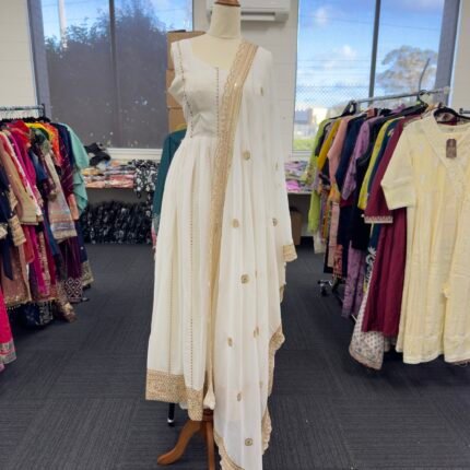 Ivory Noor Anarkali - Punjabi Threads product image 1