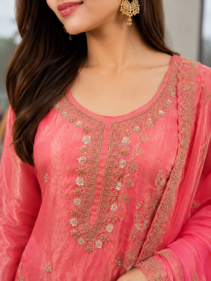 Gulabi Noor Sharara Suit - Punjabi Threads product image 2