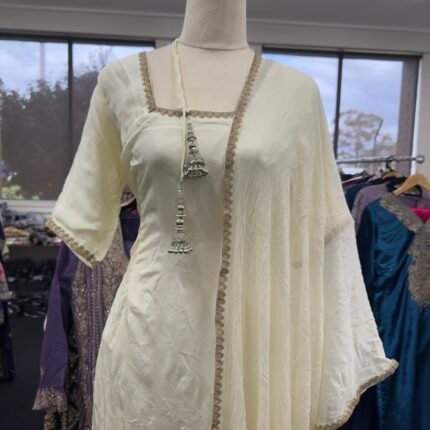 Ivory Noor Farshi Salwar Suit - Punjabi Threads product image 2