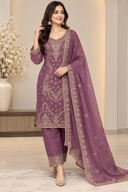 Noor-e-Zehra Embroidered Salwar Suit - Punjabi Threads product image 1