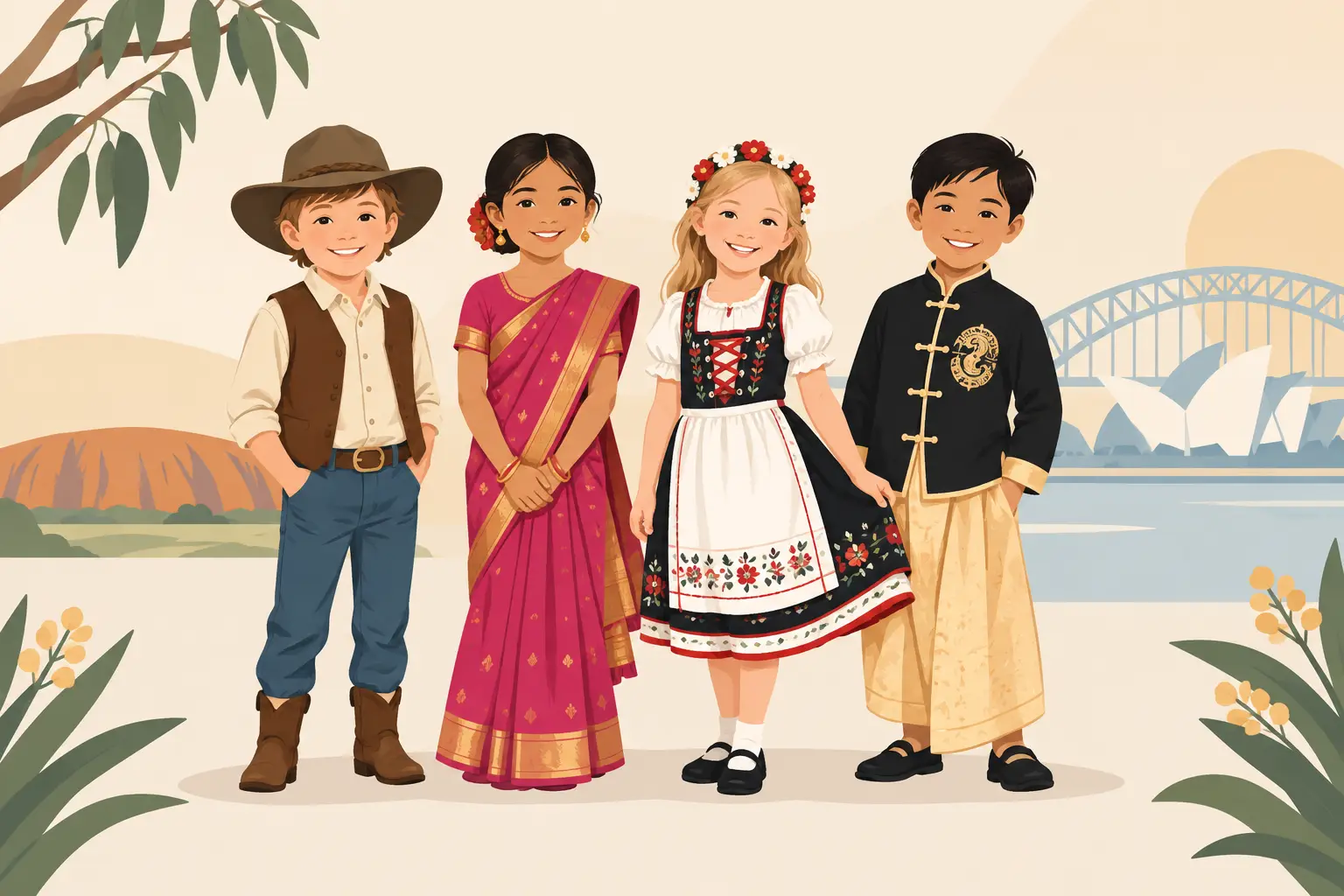 Kids Traditional Clothes Australia for Every Celebration